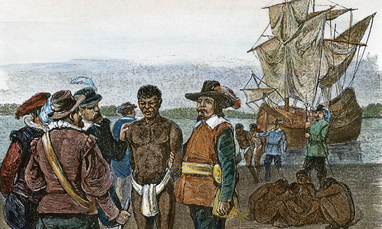 The introduction of African slavery into the American colonies.