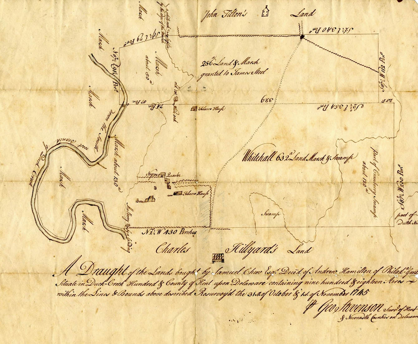 Survey of Whitehall plantation