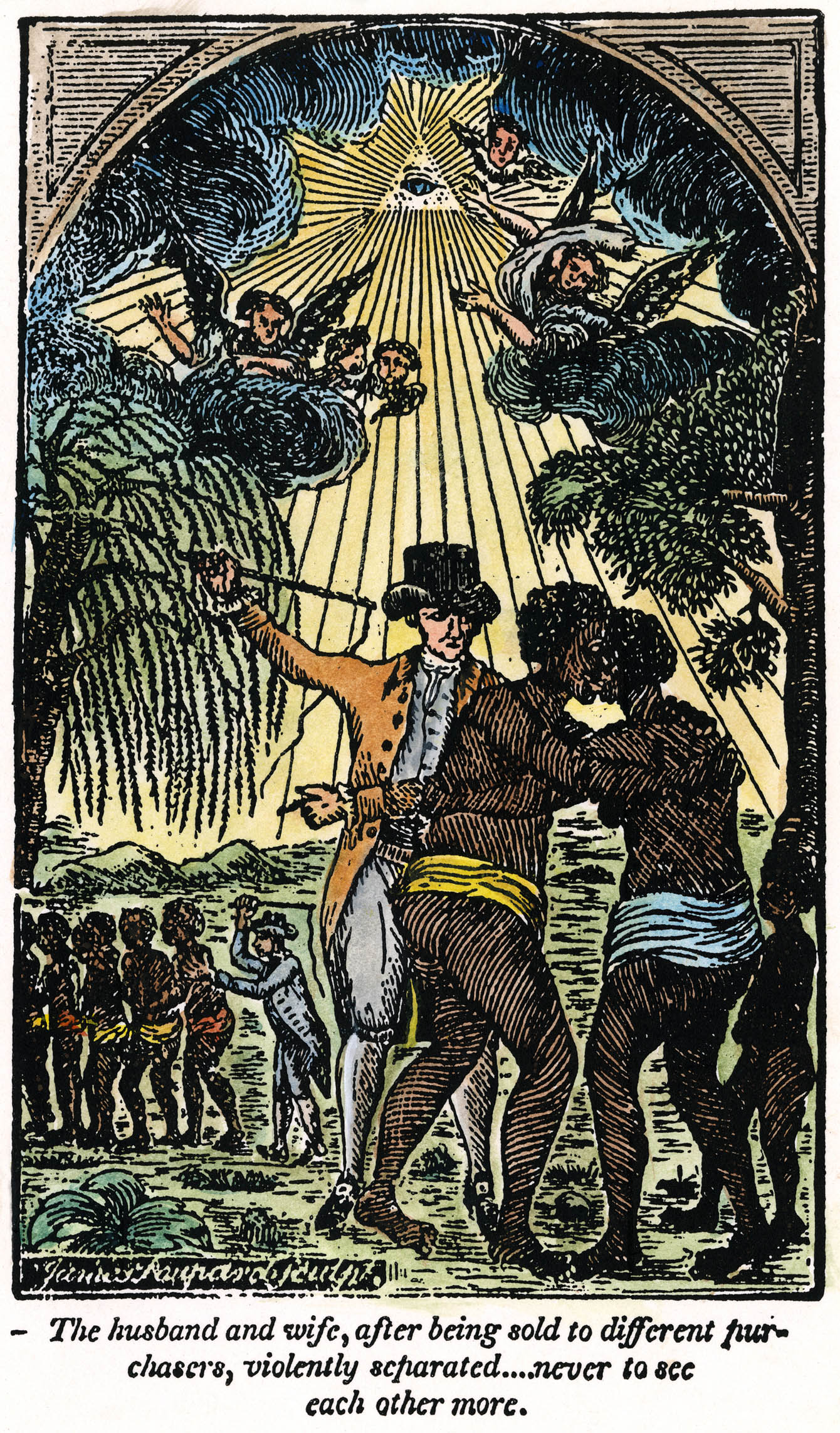 Illustration from 'Oppression of the Exiled Sons of Africa'