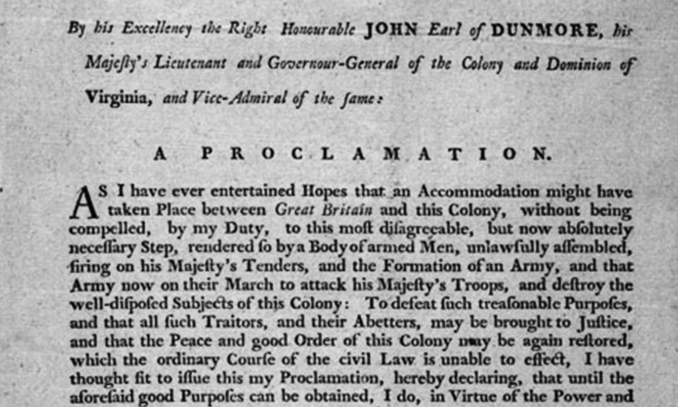 Lord Dunmore's Proclamation