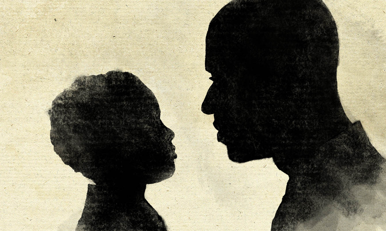 Silhouette of a Father and Son