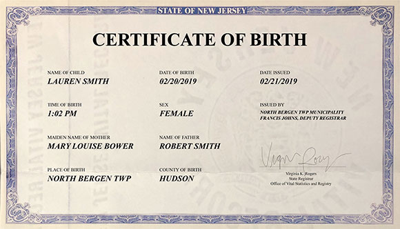 Birth Certificate